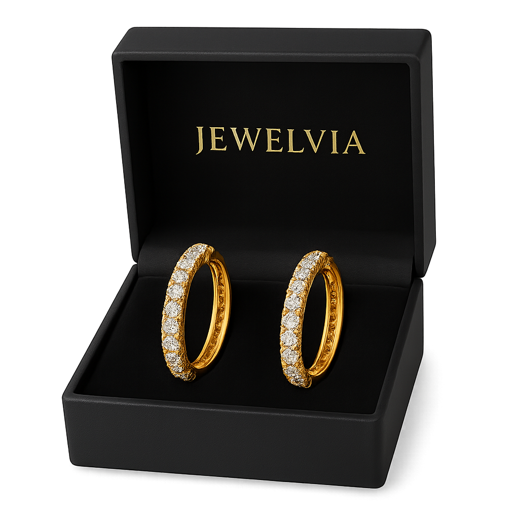 Elegant Gold-Plated Artificial Diamond Earrings – Perfect for All Occasions