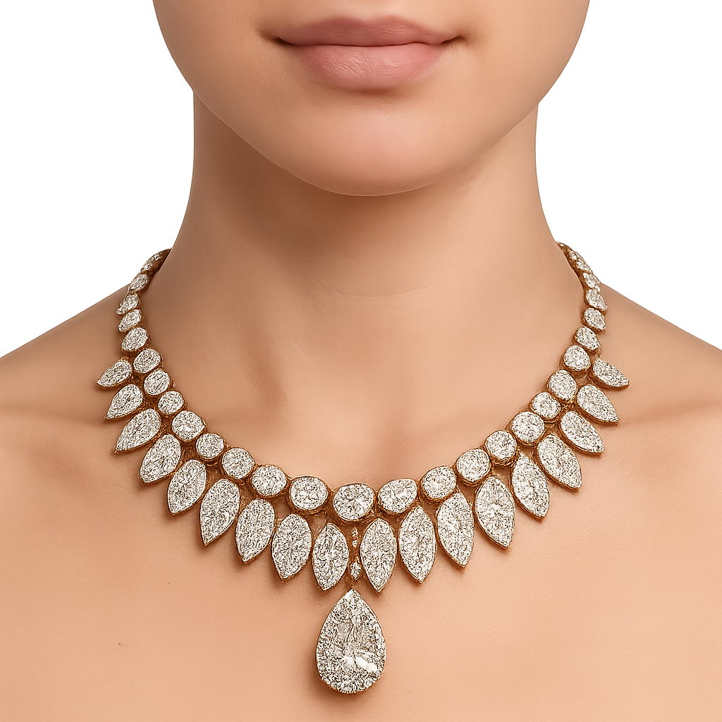 Luxury Jewellery Set – Necklace, Earrings, Bracelet & Ring