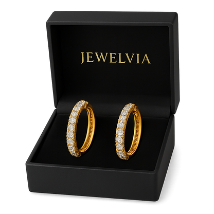 Elegant Gold-Plated Artificial Diamond Earrings – Perfect for All Occasions
